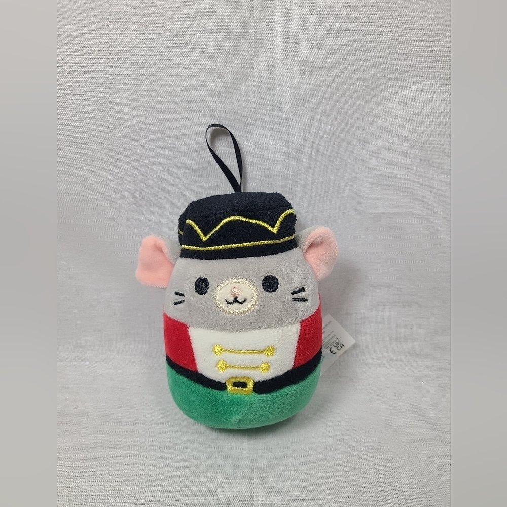 Squishmallow Christmas Ornament Mouse Murry Plush 4"